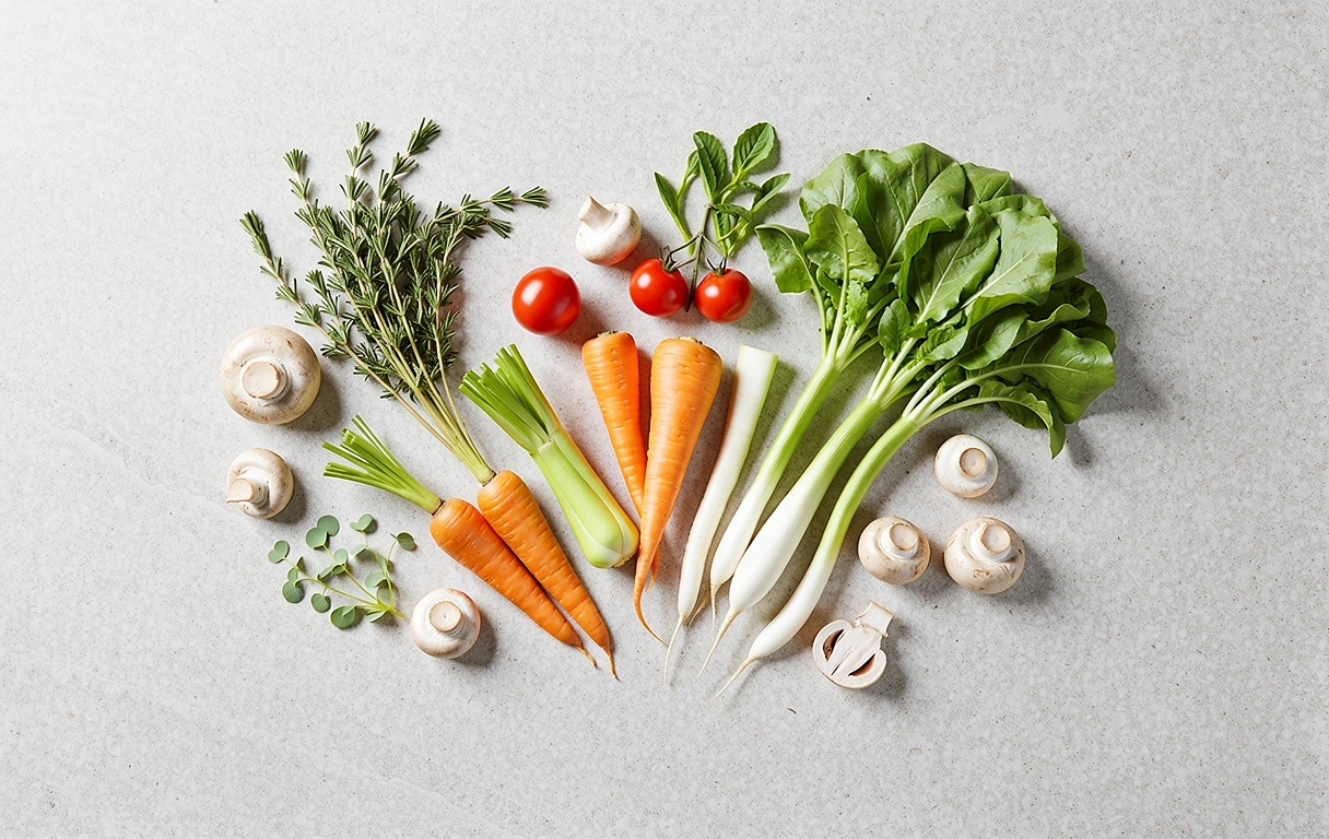 Frische gesunde Zutaten